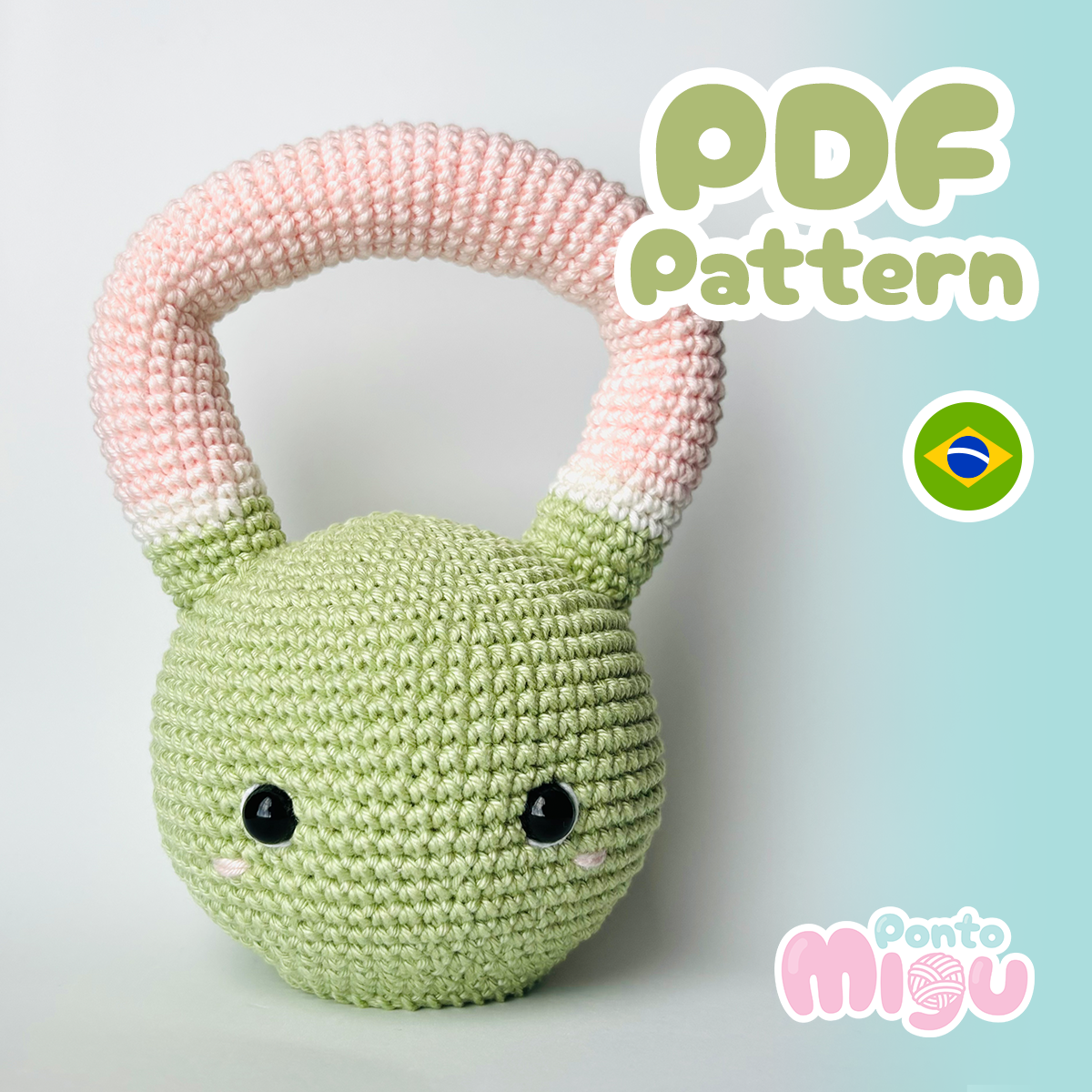 Receita Amigurumi Kettlebell - Padrão PDF (Arquivo Digital)