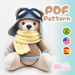 Receita PDF Urso Aviador (Arquivo digital)