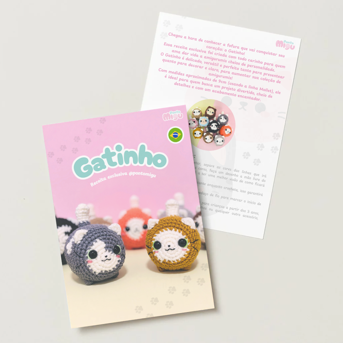 Receita Amigurumi Gatinho - Padrão PDF (Arquivo Digital) - Imagem 2